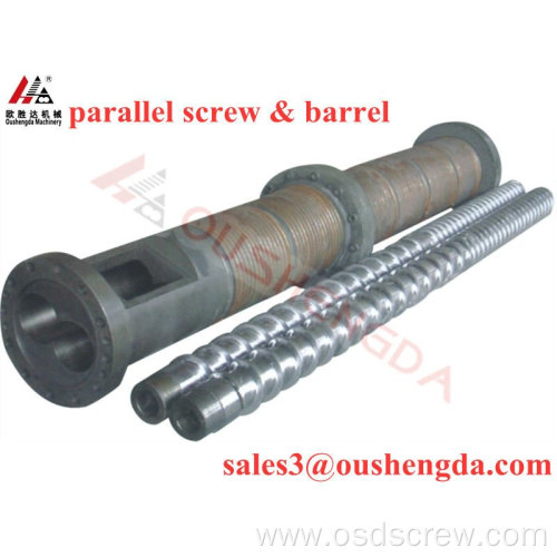 extrusion machine parts parallel twin screw and barrel